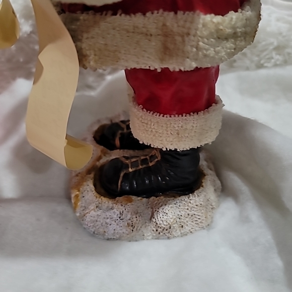 VTG Kurt S. Adler Santa's World Fabric Mache 12" Centerpiece Figurine in OG Box - Picture 11 of 16